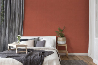 Livingwalls Desert Lodge Uni Vliestapete Rot 10,05 m x 0,53 m