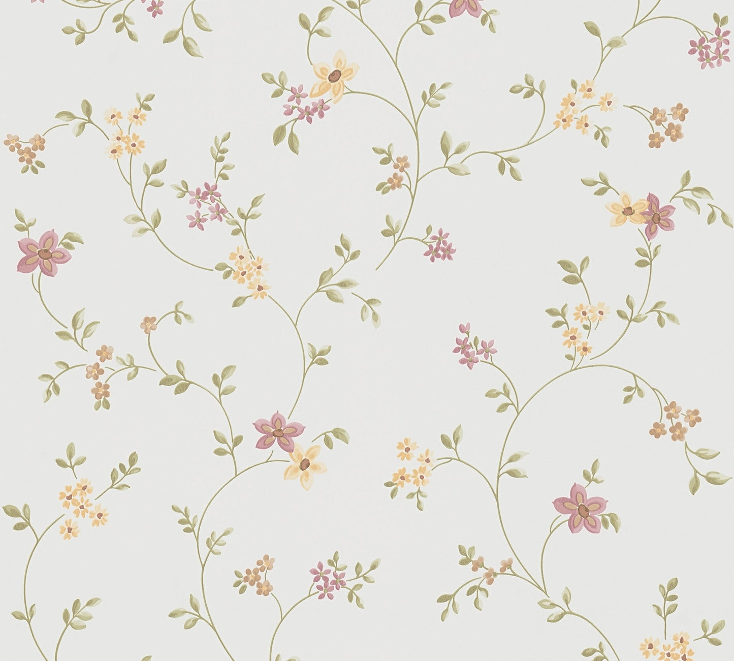 The Wallcover Tapete selbstklebend Weiß Rosa Gelb 8,40 m x 0,53 m