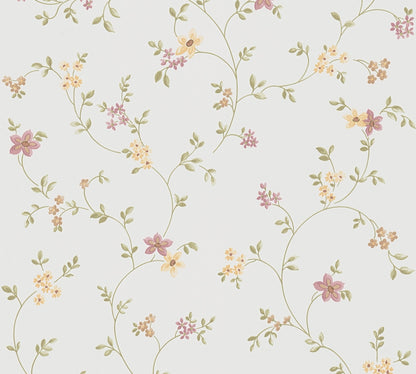 The Wallcover Tapete selbstklebend Weiß Rosa Gelb 8,40 m x 0,53 m