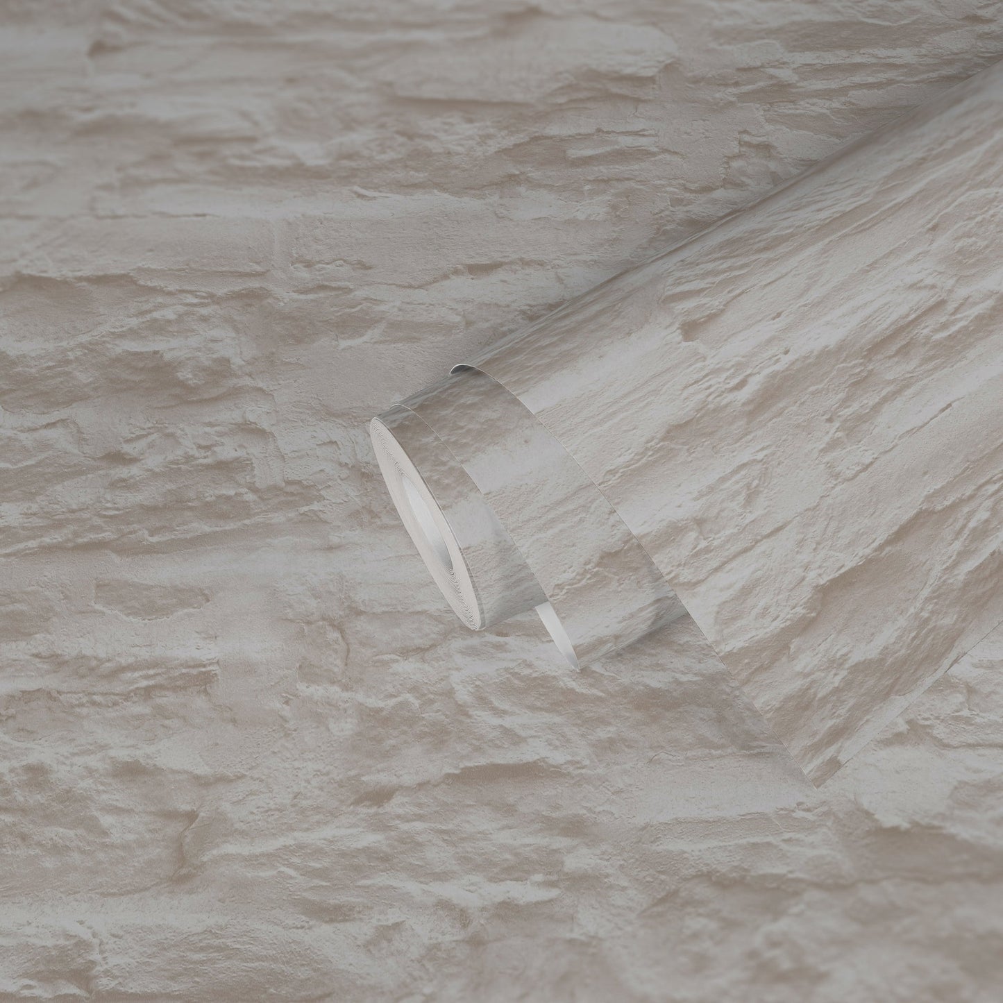 The Wallcover Tapete selbstklebend in Natursteinoptik Beige Creme 8,40 m x 0,53 m