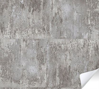 The Wallcover Vintagetapete selbstklebend Grau Silber 8,40 m x 0,53 m