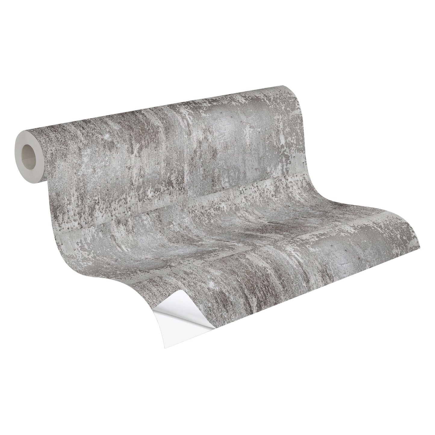 The Wallcover Vintagetapete selbstklebend Grau Silber 8,40 m x 0,53 m
