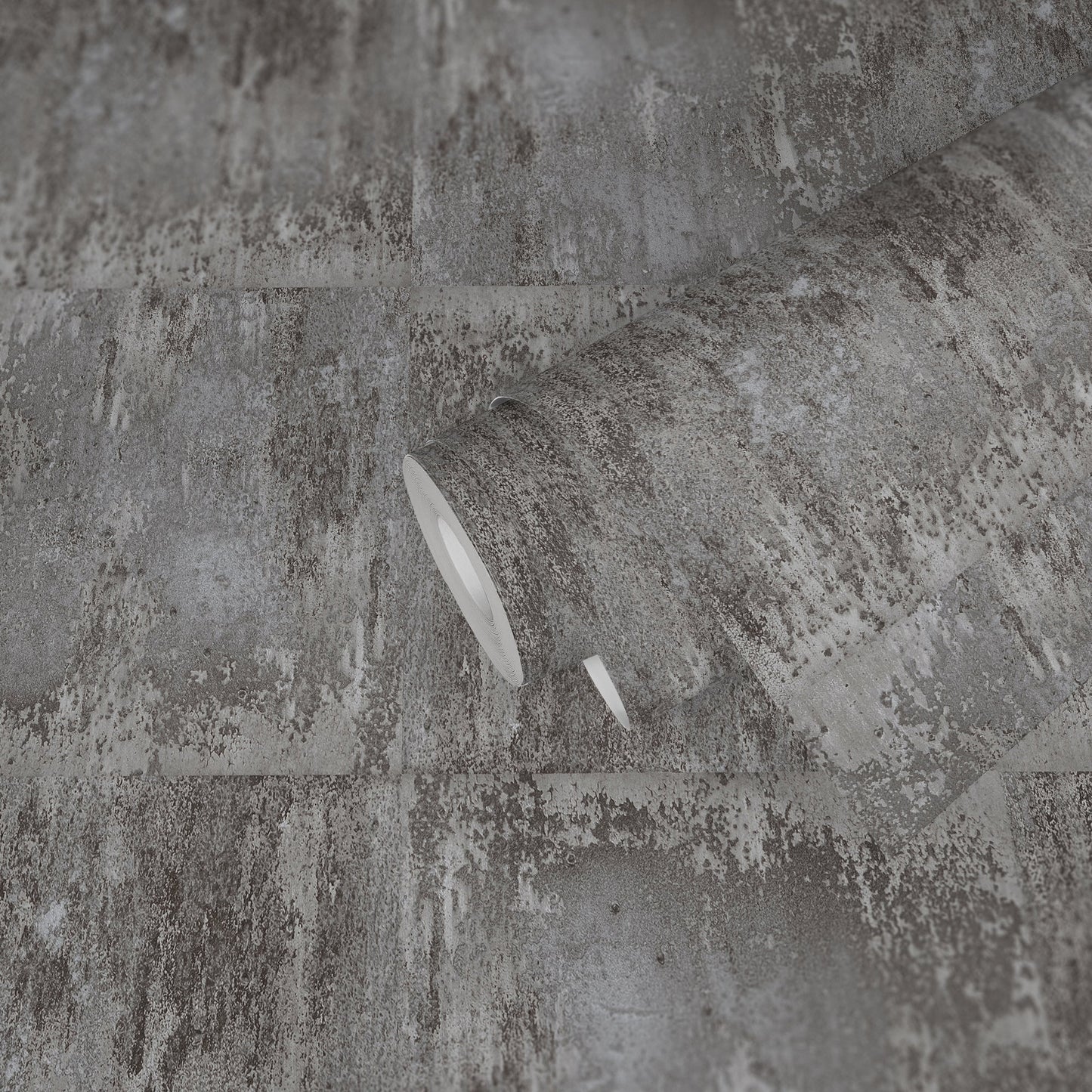 The Wallcover Vintagetapete selbstklebend Grau Silber 8,40 m x 0,53 m