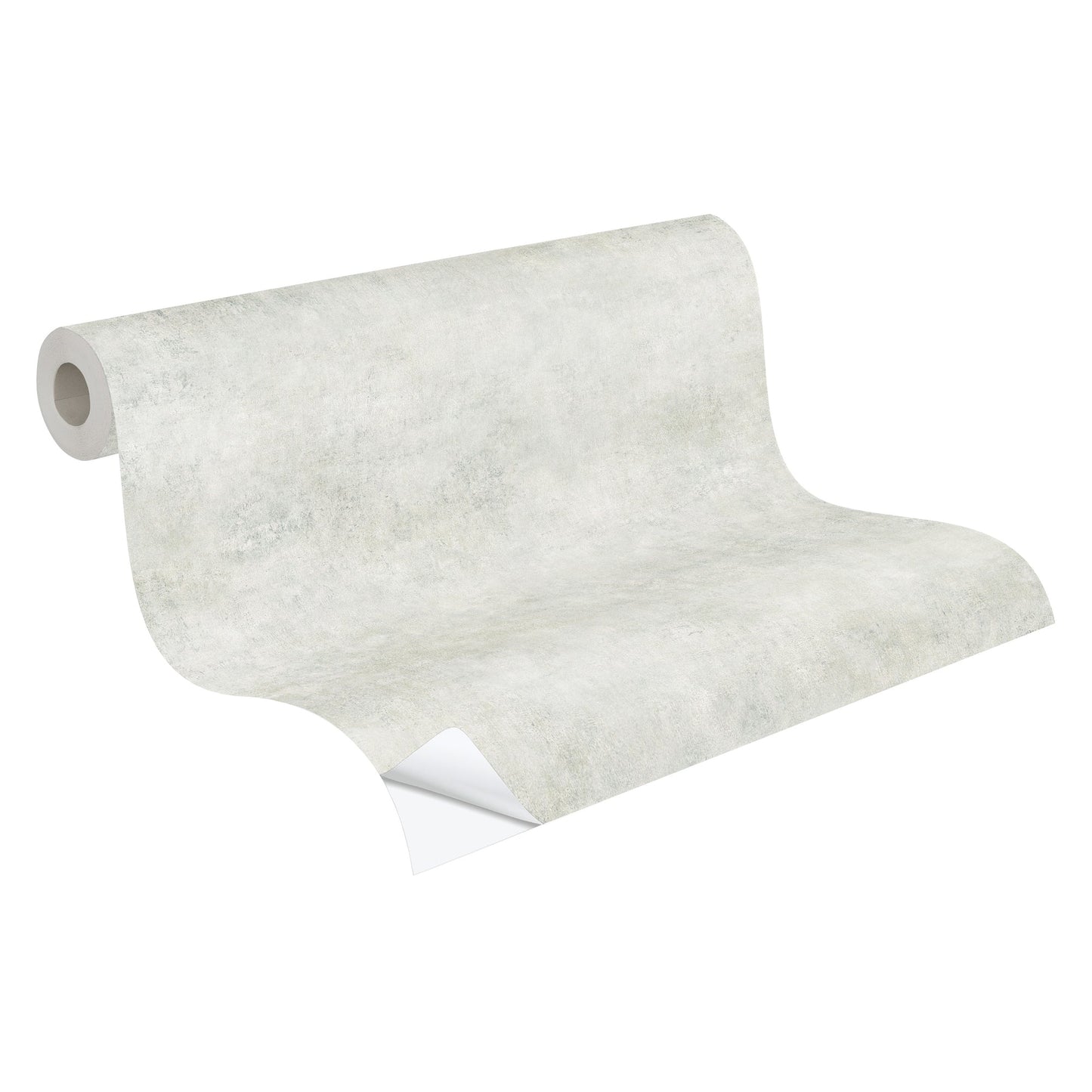 The Wallcover Tapete selbstklebend im Industrial Look Grau Weiß 8,40 m x 0,53 m