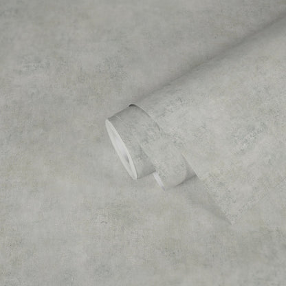The Wallcover Tapete selbstklebend im Industrial Look Grau Weiß 8,40 m x 0,53 m
