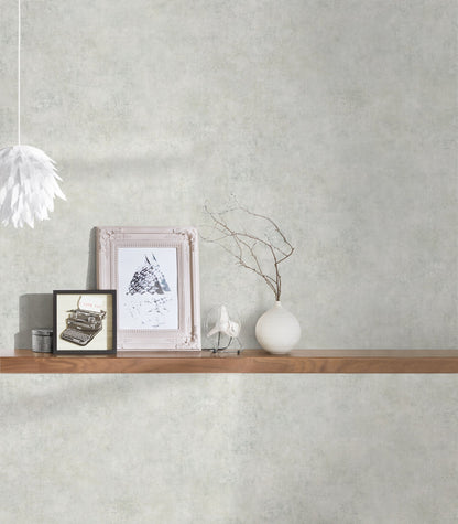 The Wallcover Tapete selbstklebend im Industrial Look Grau Weiß 8,40 m x 0,53 m