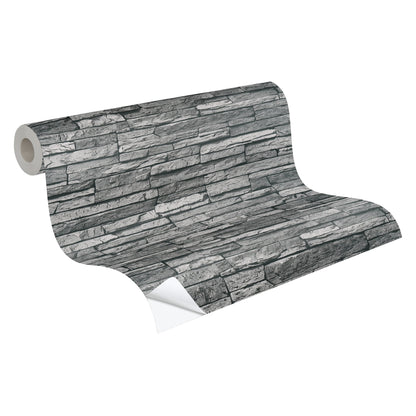The Wallcover Tapete selbstklebend Grau Anthrazit 8,40 m x 0,53 m