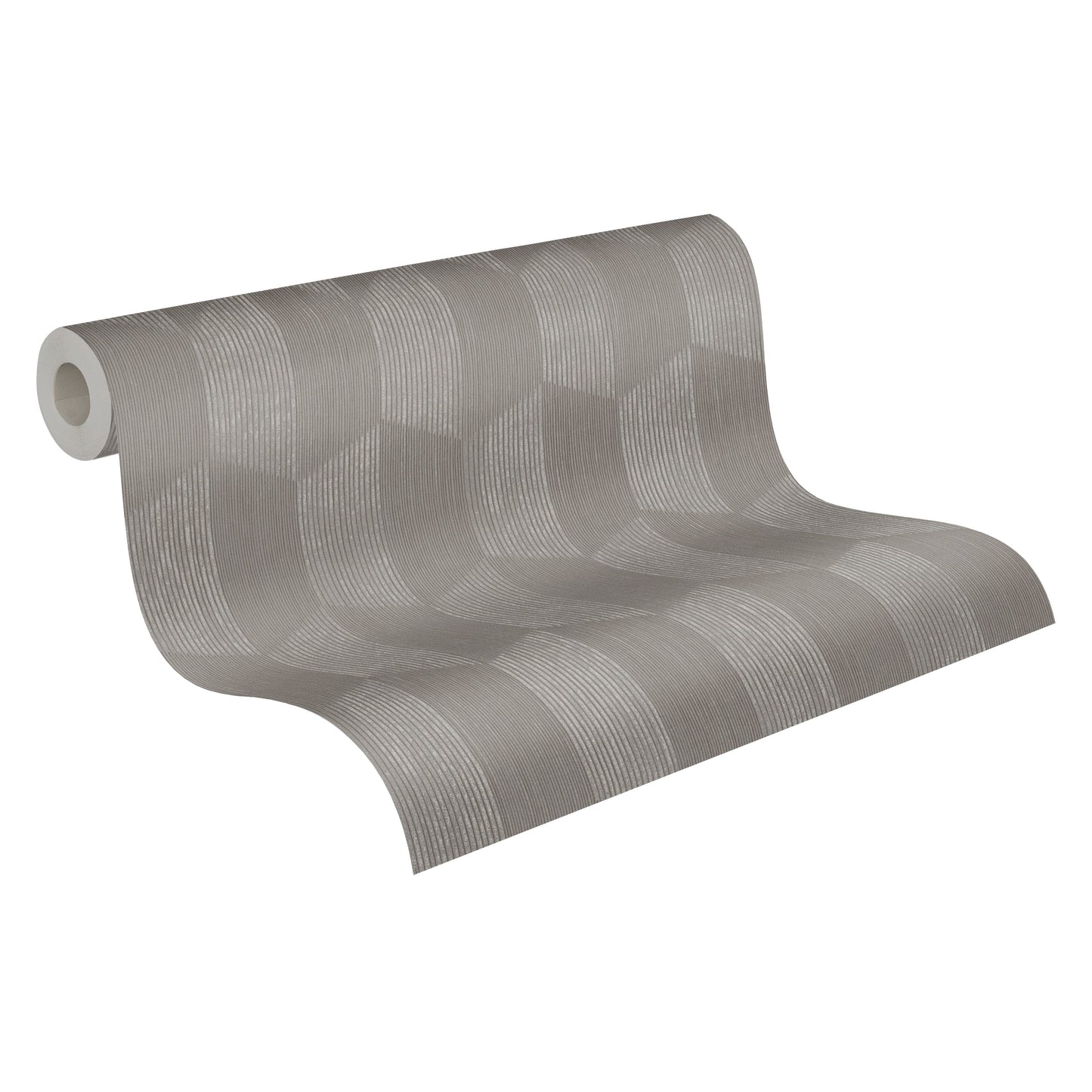 Geo Effect Geometrische Vliestapete Grau Silber 10,05 m x 0,53 m