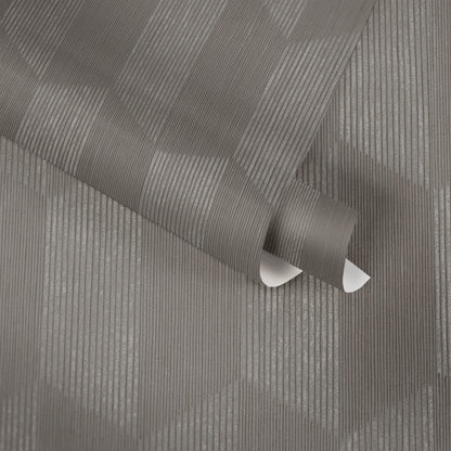 Geo Effect Geometrische Vliestapete Grau Silber 10,05 m x 0,53 m
