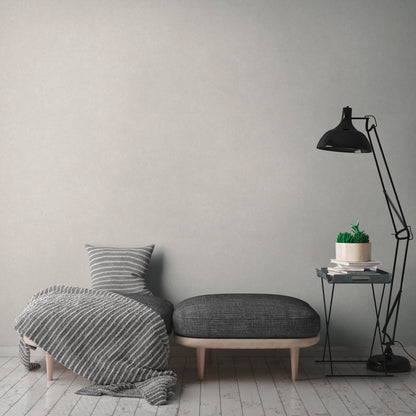 Geo Effect Uni Vliestapete Grau 10,05 m x 0,53 m