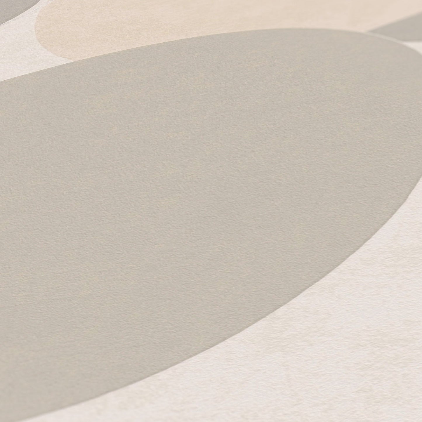 Geo Effect Kreisdesign Vliestapete Grau Weiß Silber 10,05 m x 0,53 m