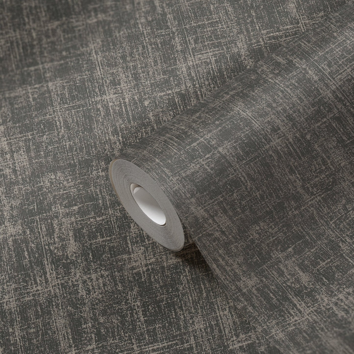 Geo Effect Uni Vliestapete Silber Grau 10,05 m x 0,53 m