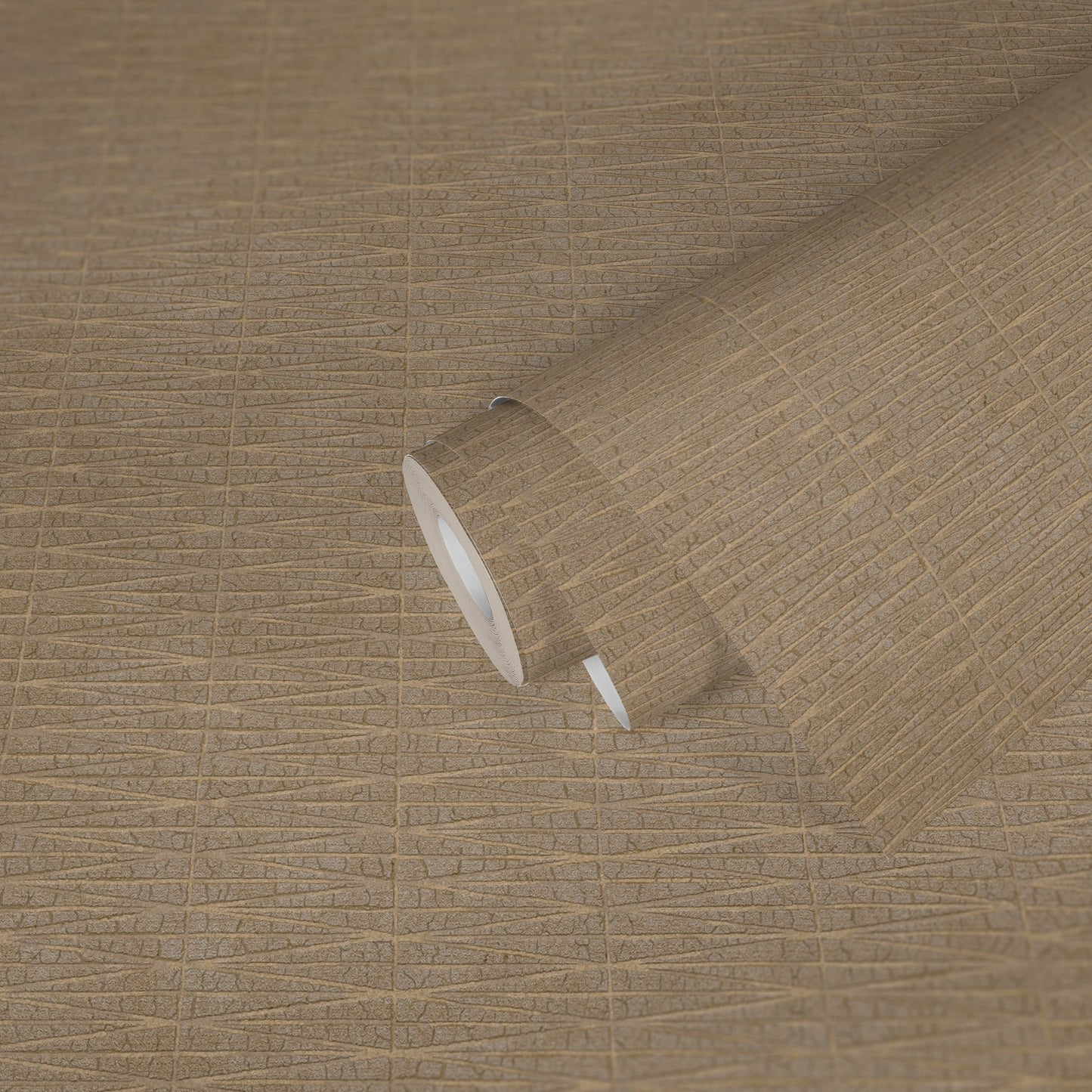 Hygge Metallic Vliestapete Braun 10,05 m x 0,53 m