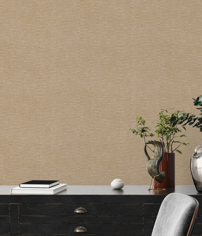 Hygge Metallic Vliestapete Braun 10,05 m x 0,53 m