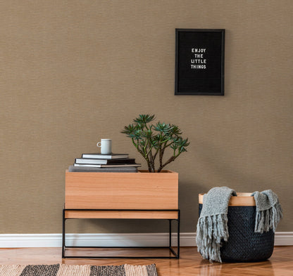 Hygge Metallic Vliestapete Braun 10,05 m x 0,53 m