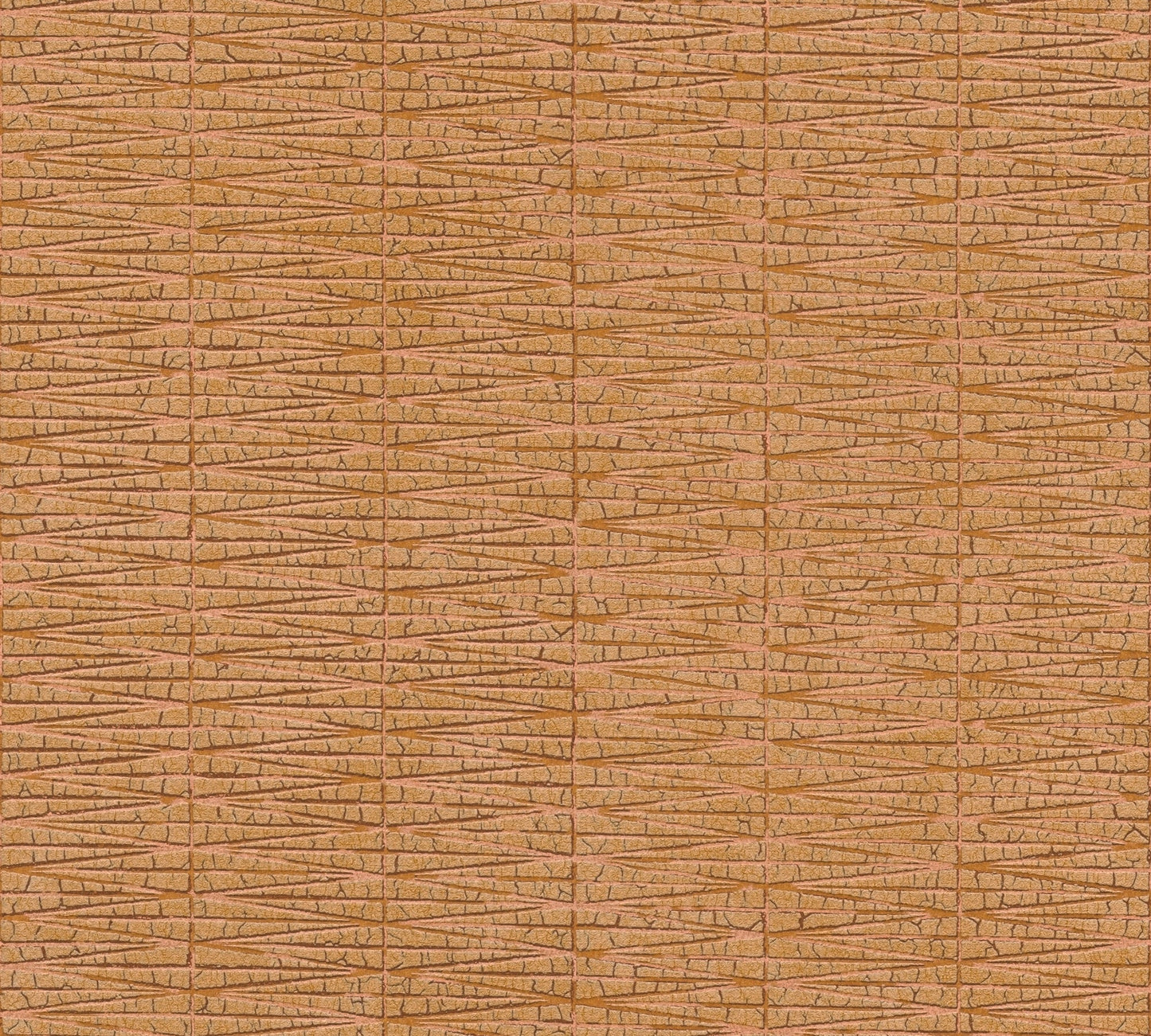 Hygge Metallic Vliestapete Orange Kupfer 10,05 m x 0,53 m
