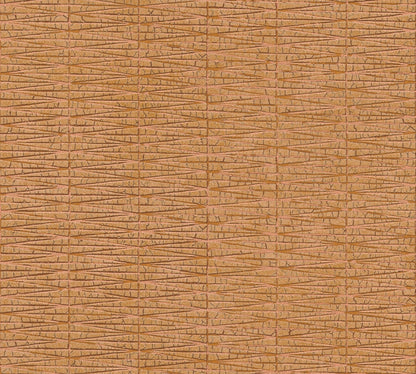 Hygge Metallic Vliestapete Orange Kupfer 10,05 m x 0,53 m