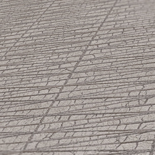 Hygge Metallic Vliestapete Grau Silber 10,05 m x 0,53 m