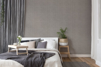 Hygge Metallic Vliestapete Grau Silber 10,05 m x 0,53 m