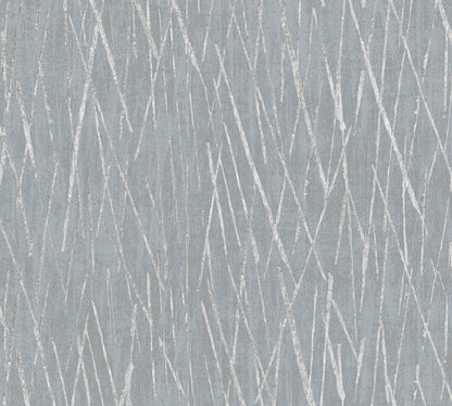 Hygge Metallic Vliestapete Grau Silber 10,05 m x 0,53 m