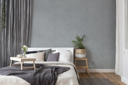 Hygge Metallic Vliestapete Grau Silber 10,05 m x 0,53 m