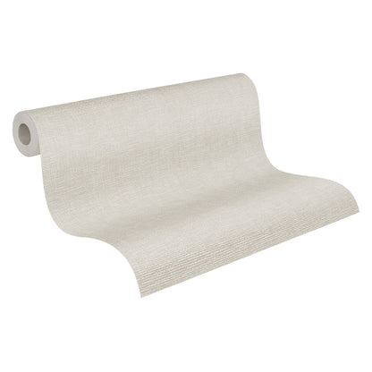 Hygge Vliestapete Gewebeoptik Grau 10,05 m x 0,53 m