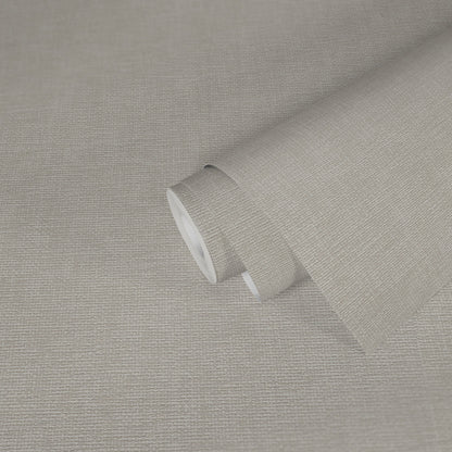 Hygge Vliestapete Gewebeoptik Grau 10,05 m x 0,53 m