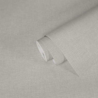Hygge Vliestapete Gewebeoptik Grau 10,05 m x 0,53 m
