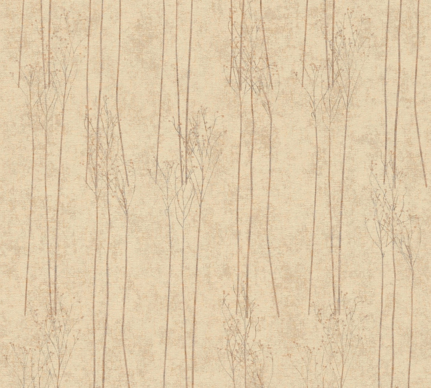 Hygge Pflanzen Vliestapete Braun Beige 10,05 m x 0,53 m