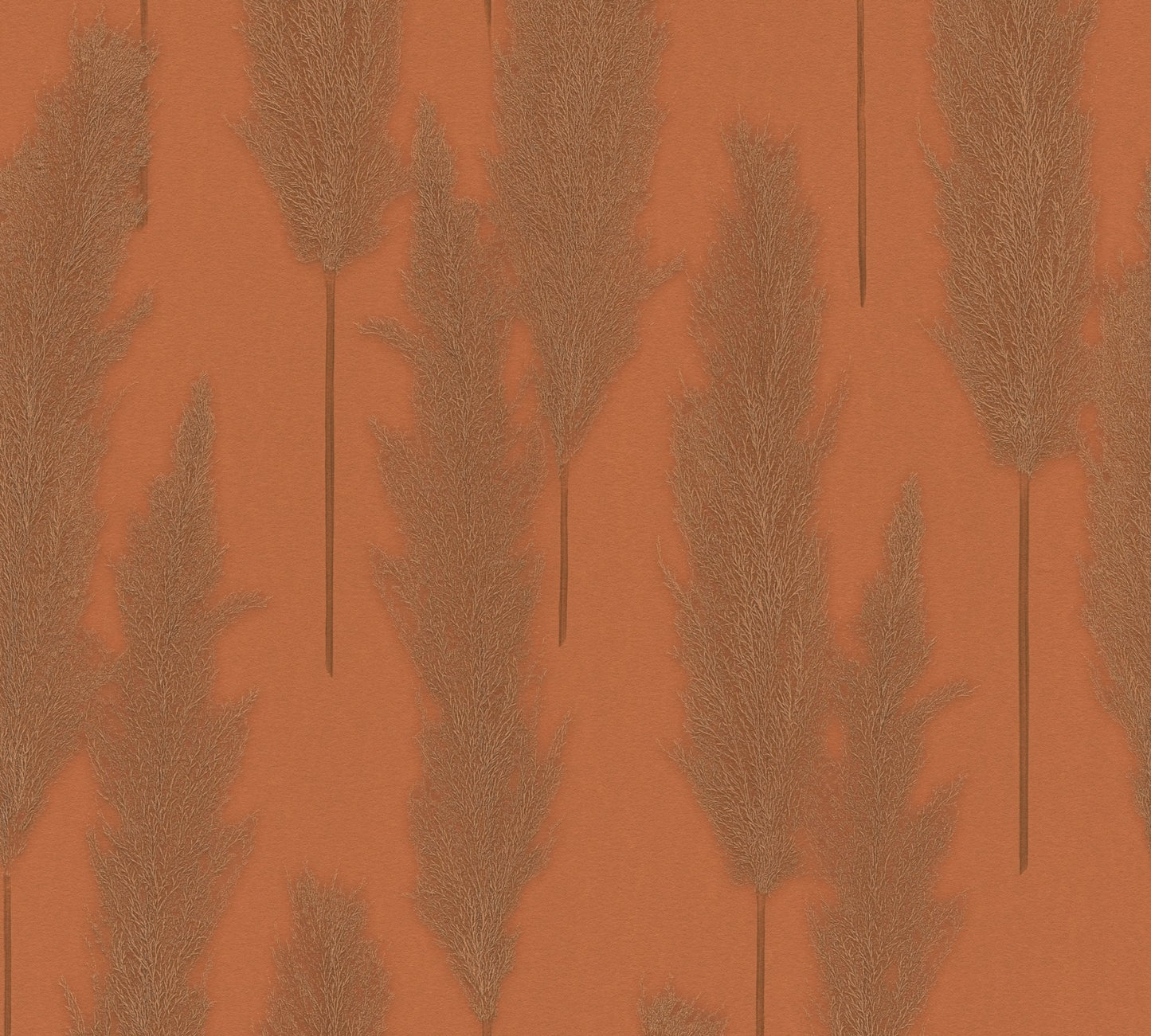 Hygge Pflanzen Vliestapete Orange 10,05 m x 0,53 m