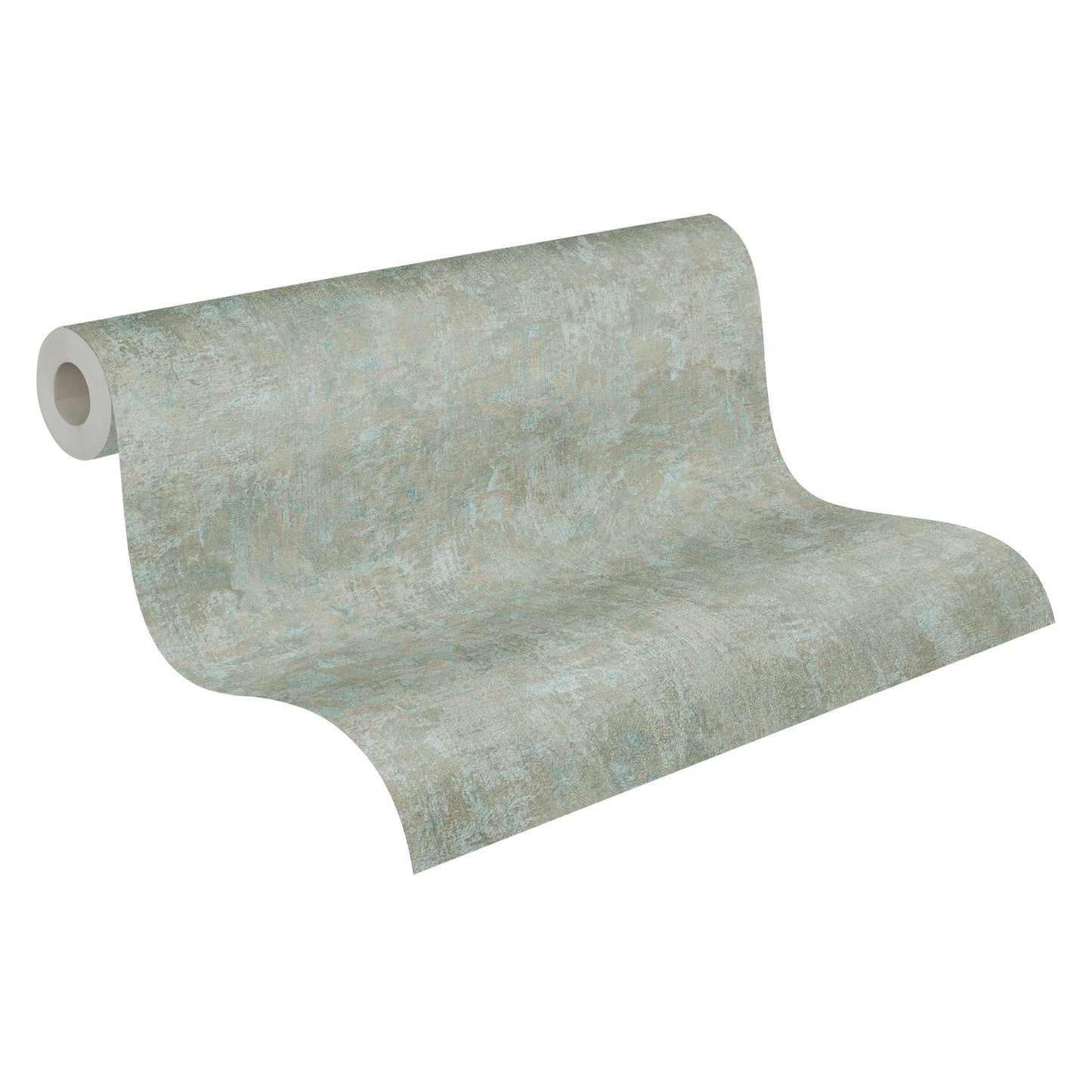 Natural Living Vliestapete im Used Look Grün Blau 10,05 m x 0,53 m