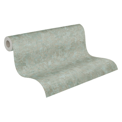 Natural Living Vliestapete im Used Look Grün Blau 10,05 m x 0,53 m
