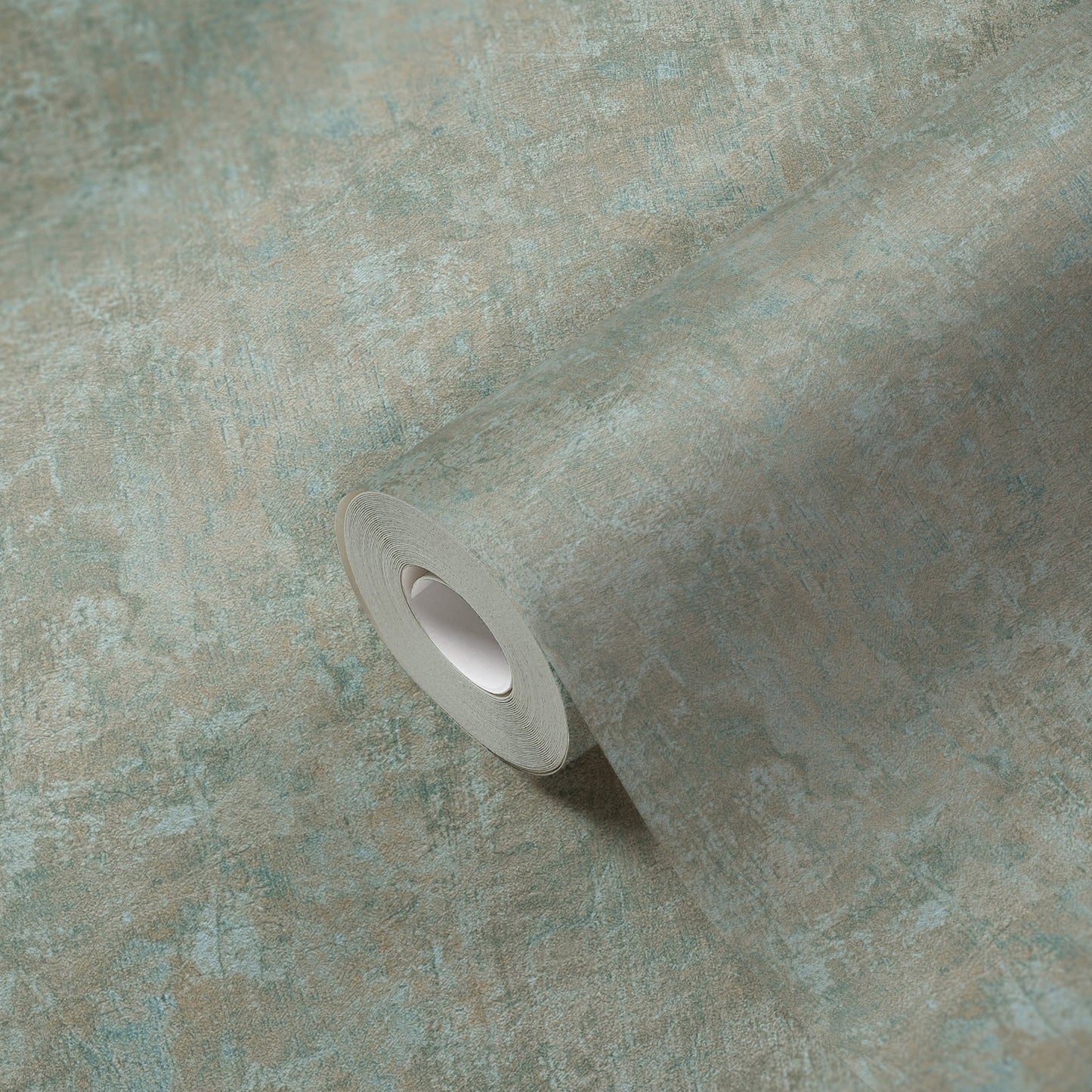Natural Living Vliestapete im Used Look Grün Blau 10,05 m x 0,53 m