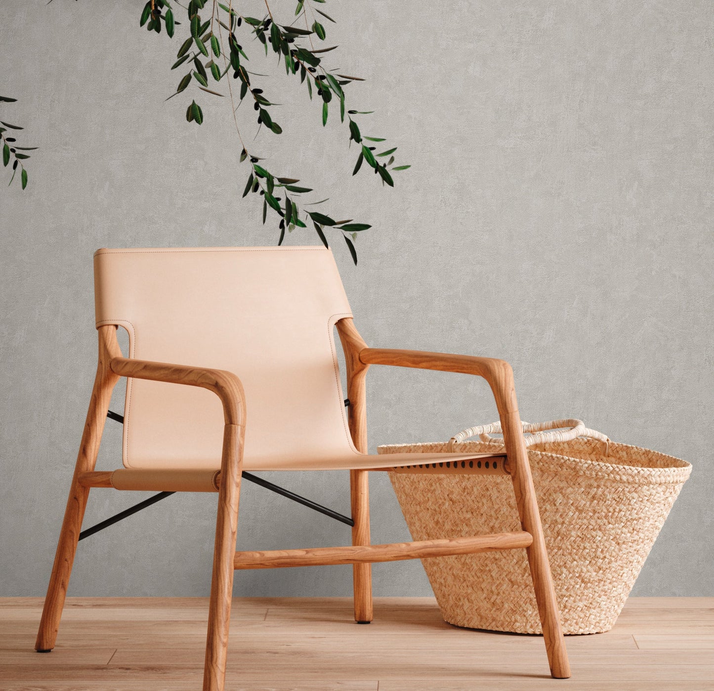 Natural Living Vliestapete im Used Look Grau 10,05 m x 0,53 m