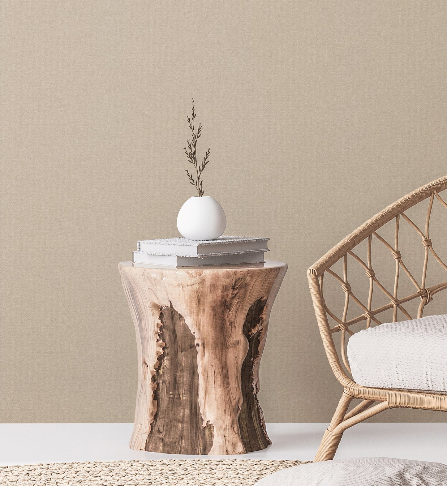 Natural Living Uni Vliestapete Beige 10,05 m x 0,53 m