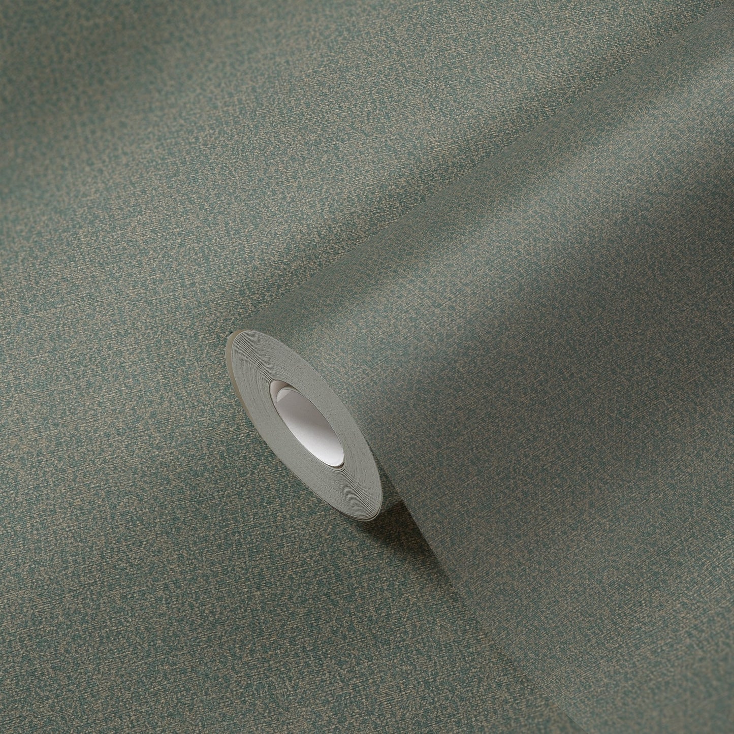 Natural Living Uni Vliestapete Grün Gold 10,05 m x 0,53 m
