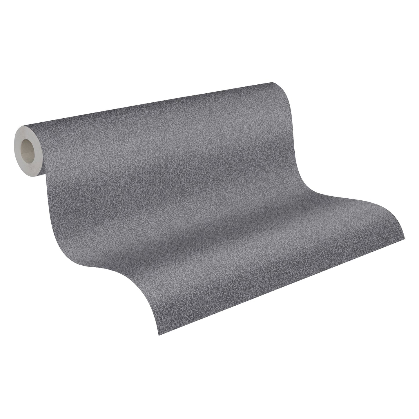 Natural Living Uni Vliestapete Schwarz Silber 10,05 m x 0,53 m