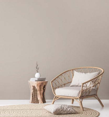 Natural Living Uni Vliestapete Beige Grau 10,05 m x 0,53 m