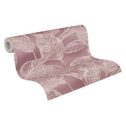 Natural Living Florale Vliestapete Rosa Creme 10,05 m x 0,53 m