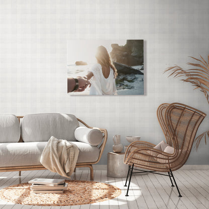 Natural Living Streifen Vliestapete Grau 10,05 m x 0,53 m