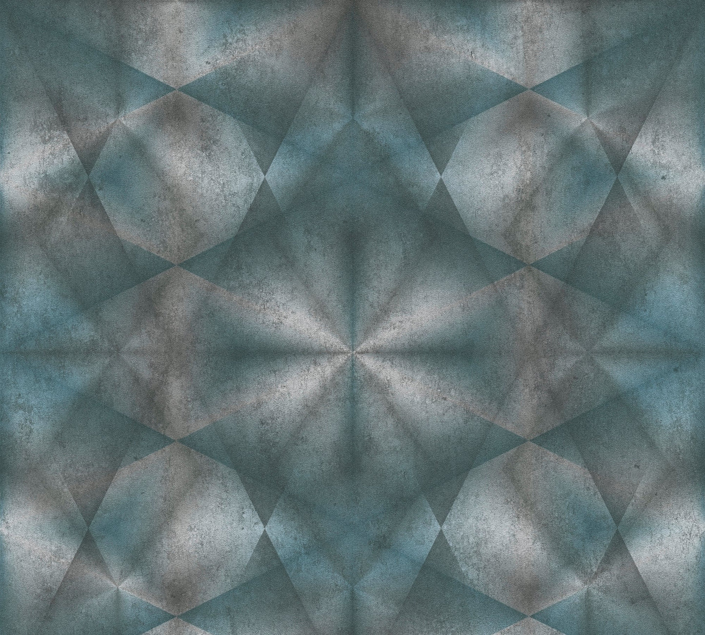 Livingwalls My Home My Spa Geometrische Vliestapete Blau Grau 10,05 m x 0,53 m