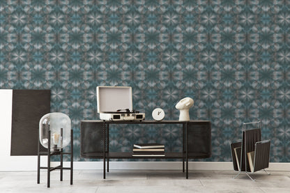 Livingwalls My Home My Spa Geometrische Vliestapete Blau Grau 10,05 m x 0,53 m