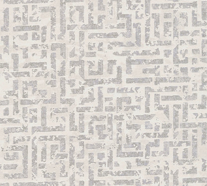 Livingwalls My Home My Spa Geometrische Vliestapete Creme Silber Gold 10,05 m x 0,53 m