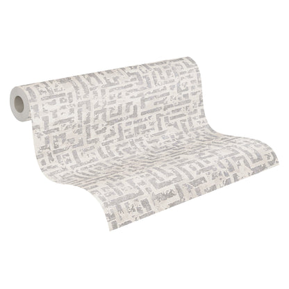 Livingwalls My Home My Spa Geometrische Vliestapete Creme Silber Gold 10,05 m x 0,53 m