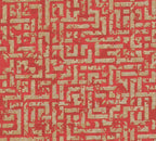 Livingwalls My Home My Spa Geometrische Vliestapete Rot Gold Silber 10,05 m x 0,53 m
