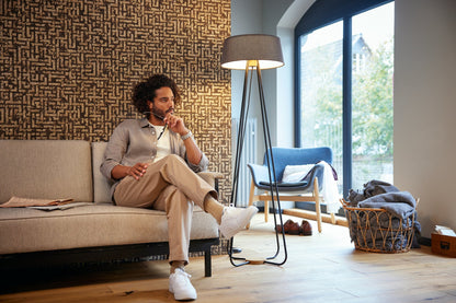 Livingwalls My Home My Spa Geometrische Vliestapete Braun Gold Silber 10,05 m x 0,53 m
