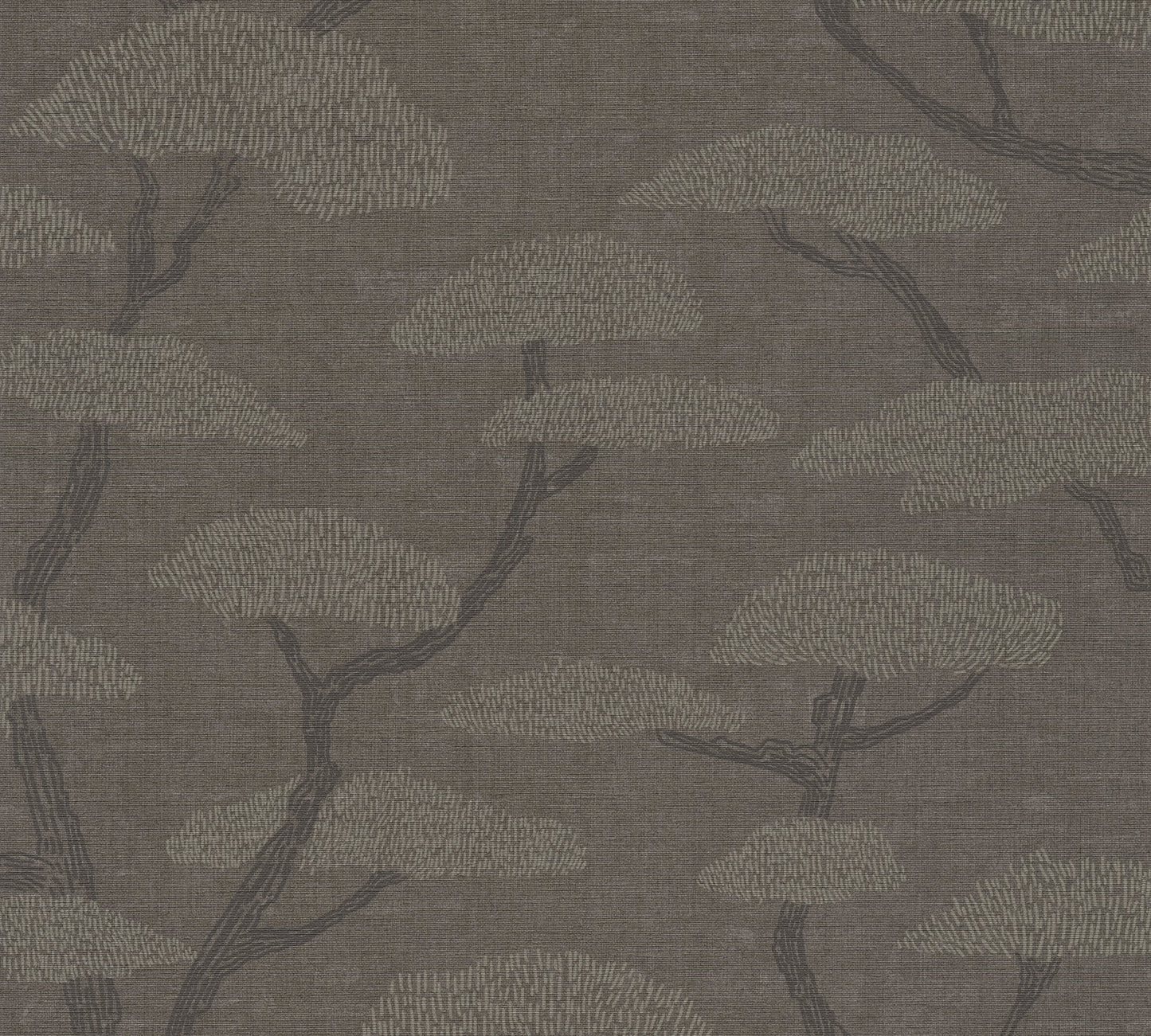 Nara Florale Vliestapete Anthrazit Grau Schwarz 10,05 m x 0,53 m