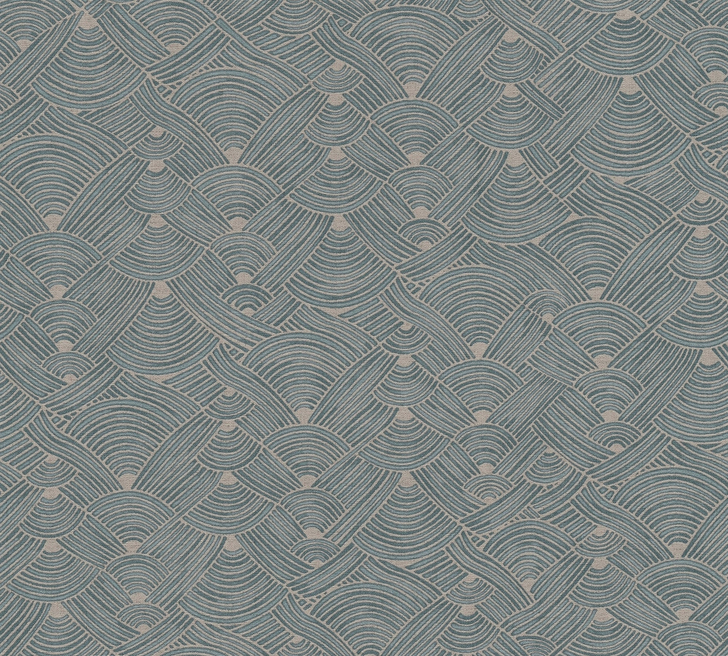 Nara Mustertapete aus Vlies Blau Beige 10,05 m x 0,53 m