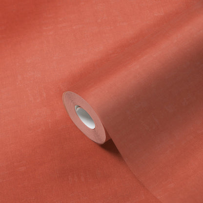 Nara Uni Vliestapete Orange Rosa Rot 10,05 m x 0,53 m