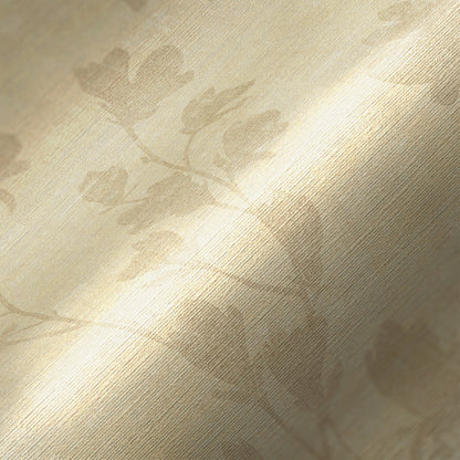 Nara Blätter Vliestapete Beige Grau 10,05 m x 0,53 m